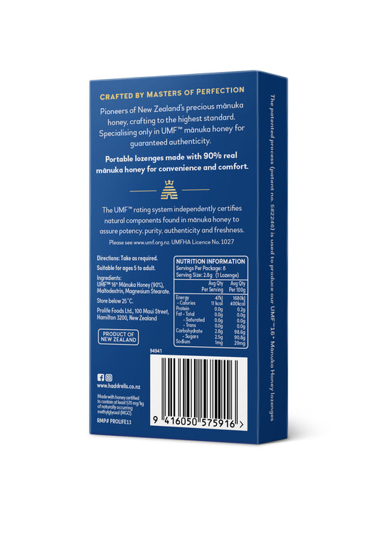 أقراص عسل المانوكا UMF™ 16+